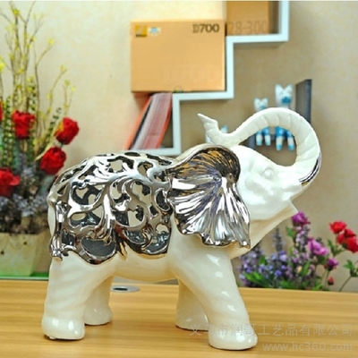 吉祥大象藝術(shù)擺件 陶瓷工藝禮品的慶典魅力與市場(chǎng)熱度